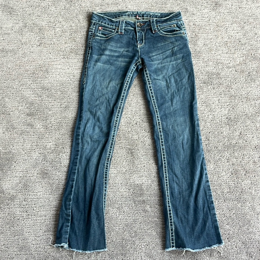 Vintage blue jeans from moto (makers of true originals)